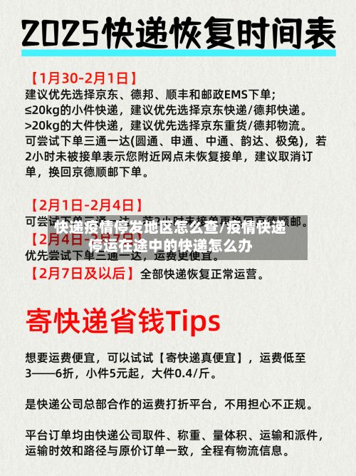 快递疫情停发地区怎么查/疫情快递停运在途中的快递怎么办-第2张图片