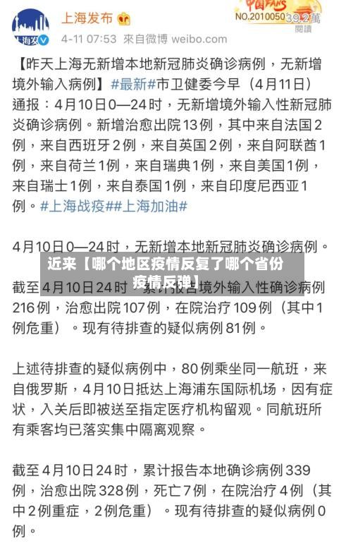 近来【哪个地区疫情反复了哪个省份疫情反弹】