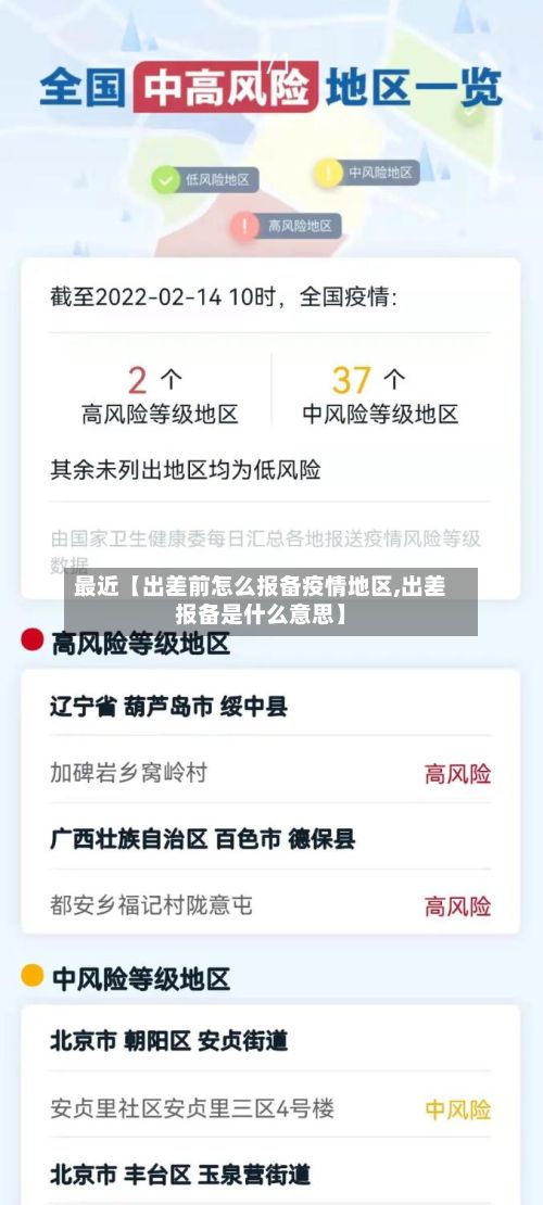 最近【出差前怎么报备疫情地区,出差报备是什么意思】-第3张图片