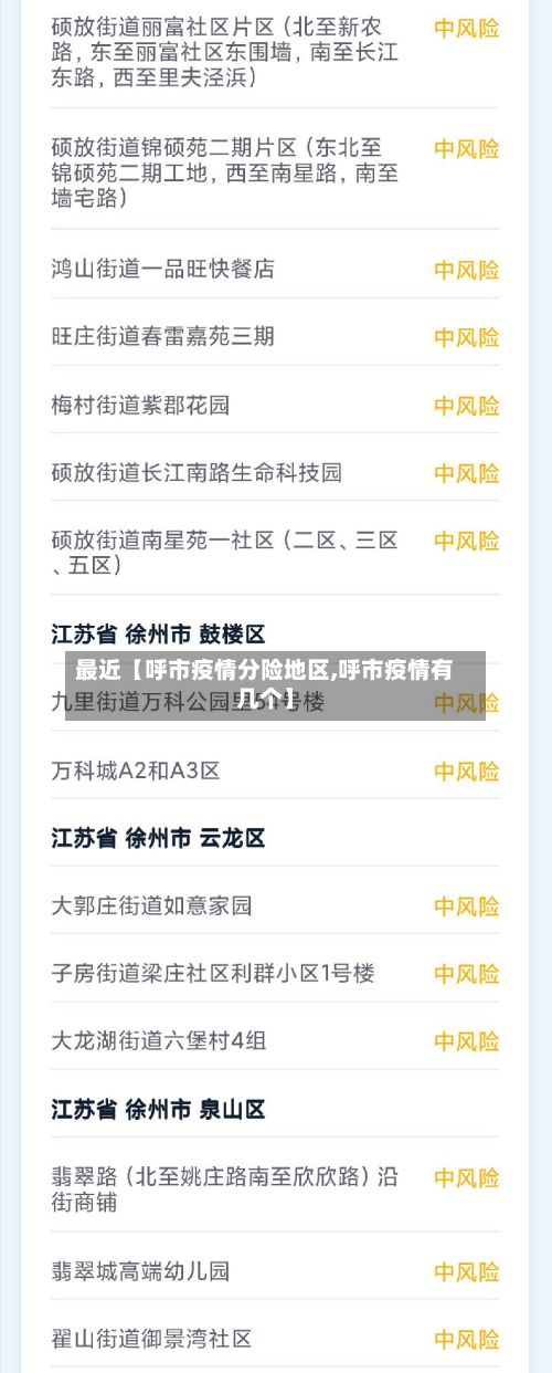最近【呼市疫情分险地区,呼市疫情有几个】-第1张图片