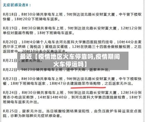 最近【疫情地区火车停靠吗,疫情期间火车停运吗】-第1张图片