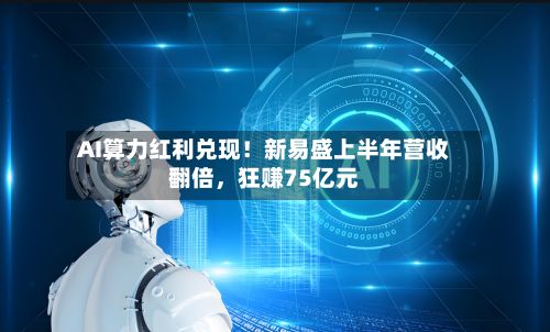 AI算力红利兑现！新易盛上半年营收翻倍，狂赚75亿元-第3张图片