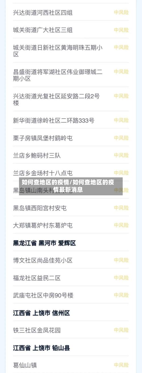 如何查地区的疫情/如何查地区的疫情最新消息-第3张图片