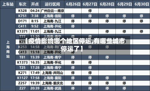 【疫情影响哪个地区停运,有哪些城市停运了】-第2张图片
