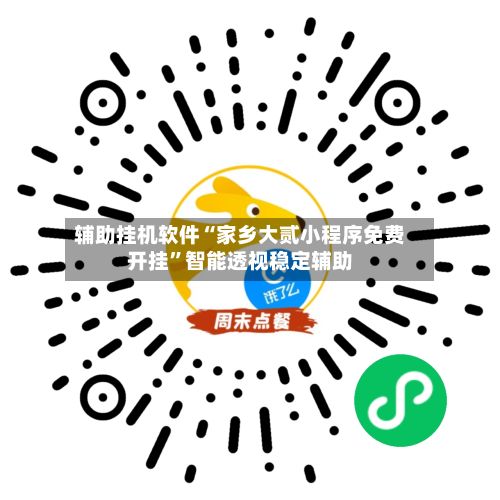 辅助挂机软件“家乡大贰小程序免费开挂”智能透视稳定辅助