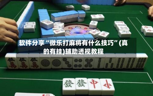 软件分享“微乐打麻将有什么技巧	”(真的有挂)辅助透视教程-第2张图片