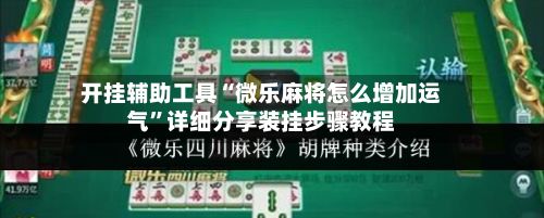 开挂辅助工具“微乐麻将怎么增加运气”详细分享装挂步骤教程-第2张图片