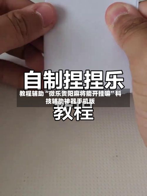 教程辅助“微乐贵阳麻将能开挂嘛”科技辅助神器手机版-第2张图片