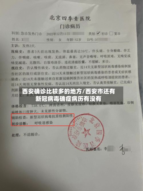 西安确诊比较多的地方/西安市还有新冠病毒确症病历有没有-第1张图片