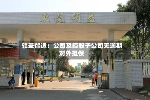 领益智造:公司及控股子公司无逾期对外担保-第1张图片